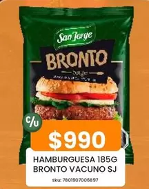 San Jorge - Hamburguesa Bronto Vacuno