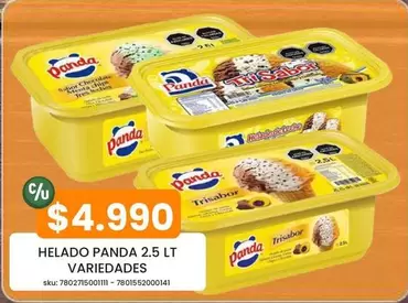 Panda - Helado  2.5 Lt
