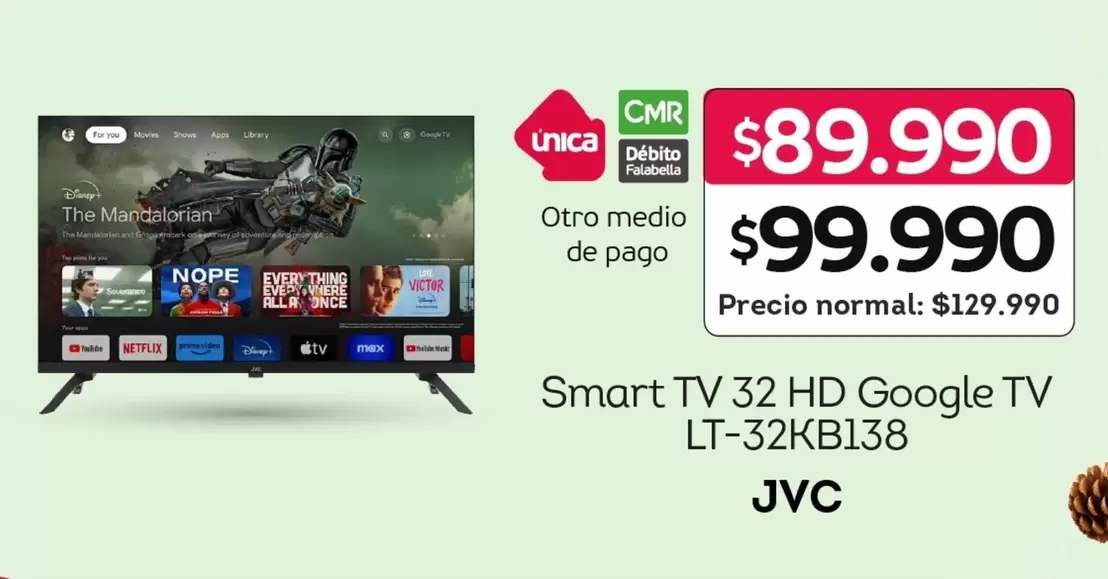 Disney - Smart Tv 32 Hd Google Tv Lt-32kb138