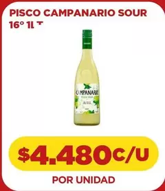 Campanario - PISCO CAMPANARIO SOUR 16° 1L