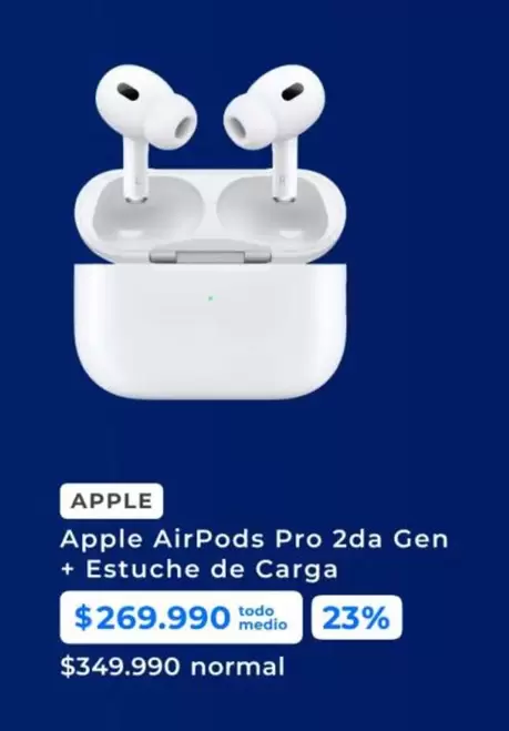 Apple - Airpods Pro 2da Gen + Estuche De Carga