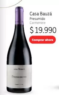 Carmenere - Casa Bauza Presumido Carmendre