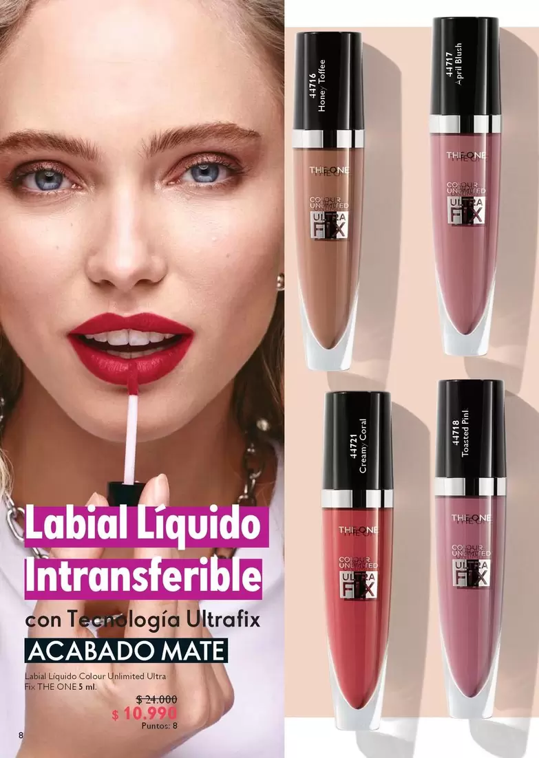 Coral - Labial Liquido Intransferible