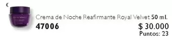 Royal - Crema De Noche Reafirmante  Velvet