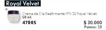 Royal - Crema De Día Reafirmante Fps 20  Velvet