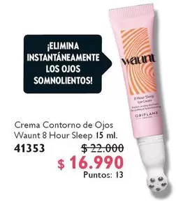 Crema Contorno De Ojos Waunt 8 Hour Sleep 15 Ml. 41353
