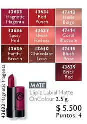 Coral - Lápiz Matte