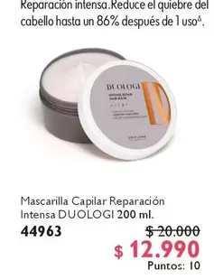Mascarilla Capilar Reparacion Intensa