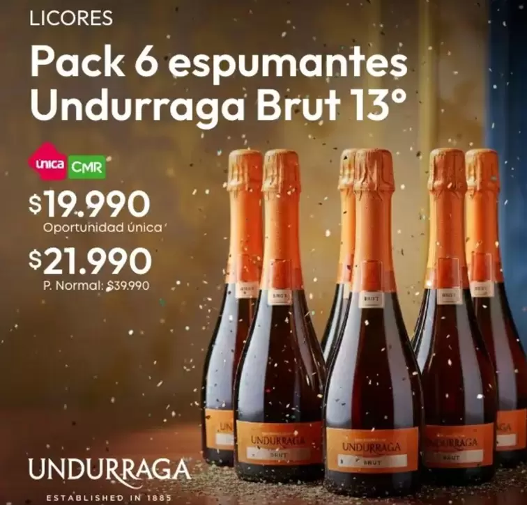 Undurraga - Pack 6 Espumantes  Brut 13