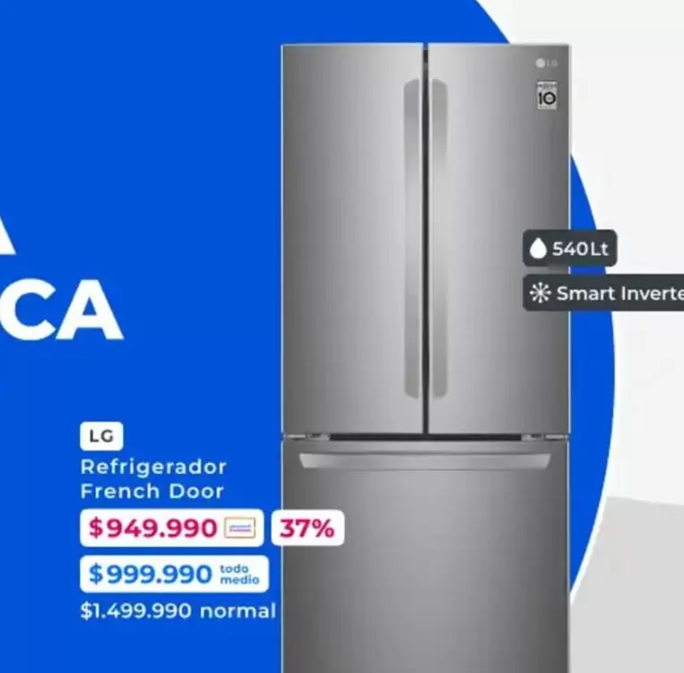 LG - Refrigerador French Door