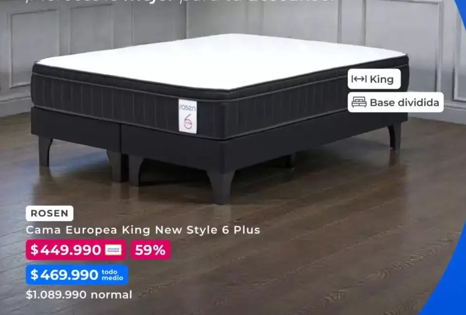 Rosen - Cama Europea King New Style 6 Plus