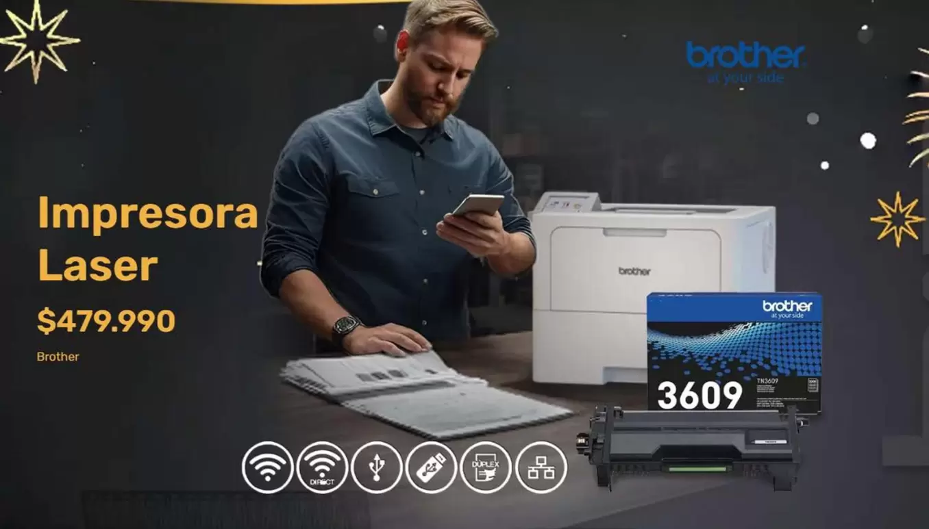 Brother - Impresora Laser