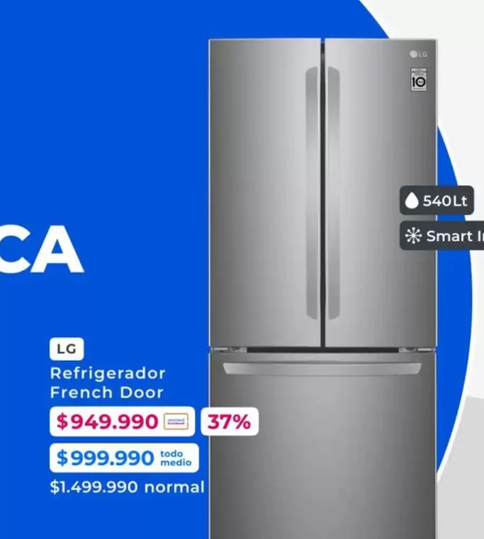 LG - Refrigerador French Door