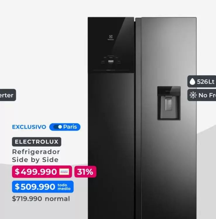 Electrolux - Refrigerador Side By Side