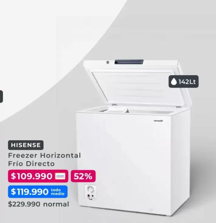 Hisense - Freezer Horizontal Frio Directo