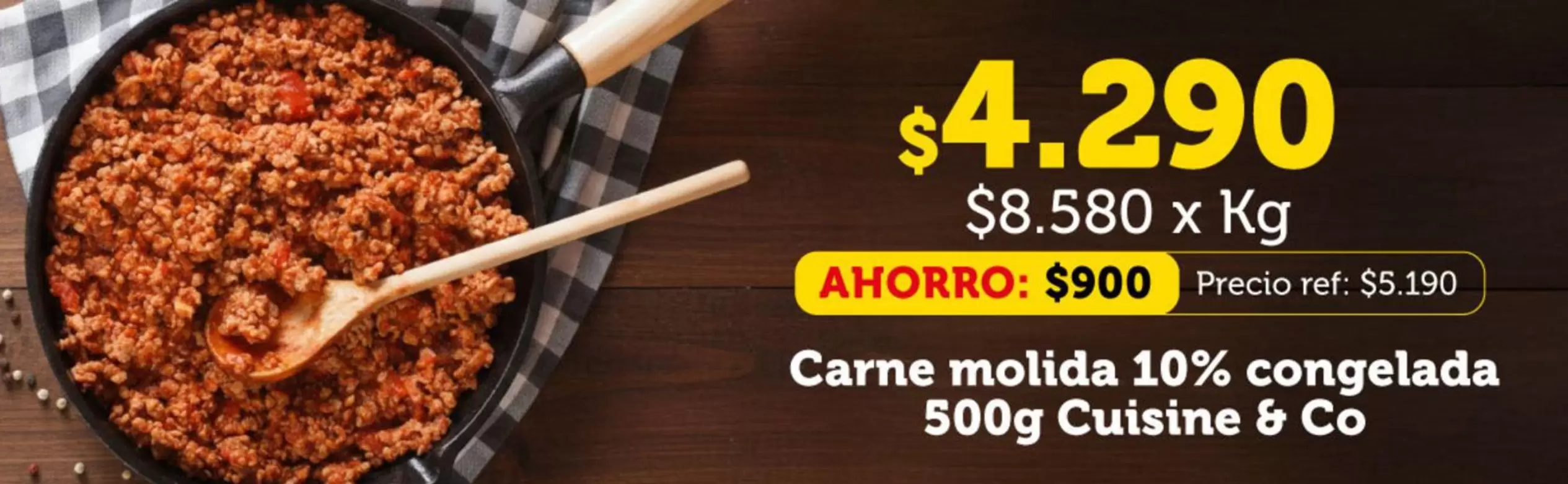 Cuisine&Co - Carne Molida 10% Congelada