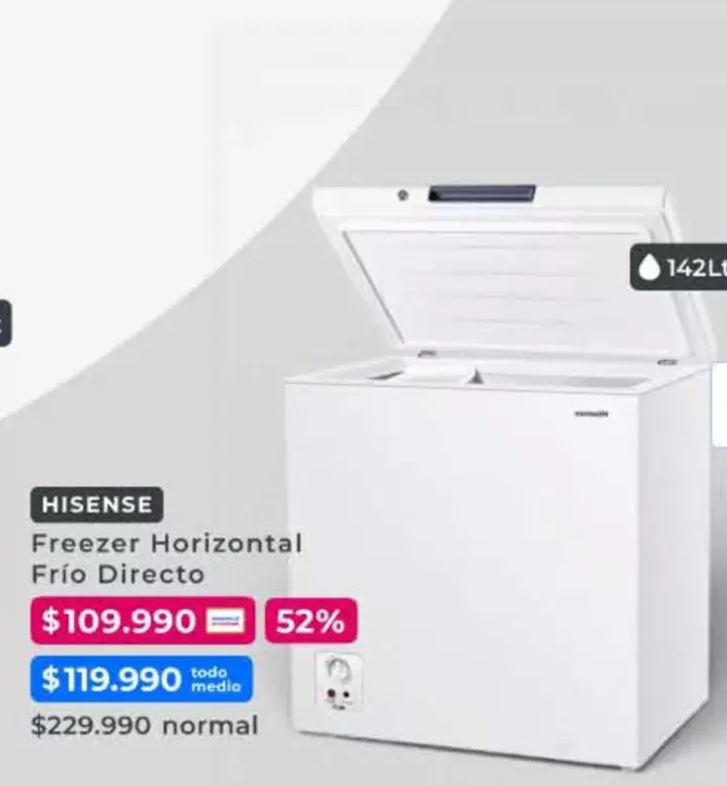 Hisense - Freezer Horizontal Frío Directo