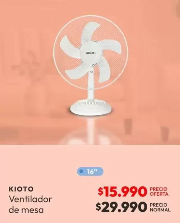 Kioto - Ventilador De Mesa