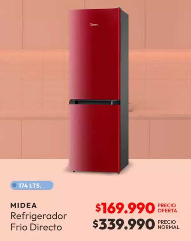 Midea - Refrigerador Frio Directo