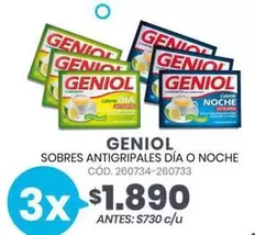 Geniol - Sobres Antigripales Dia O Noche