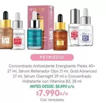 Petrizzio - Concentrado Antioxidante Energizante Pieles 40+