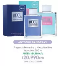 Antonio Banderas - Fragancia Femenina O Masculina Blue