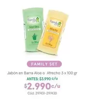 Family Set - Jabon En Barra Aloe O Afredro