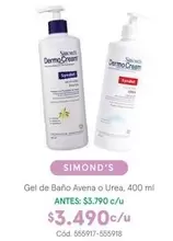 Simond's - Gel De Bano Avena O Urea