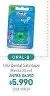 Oral B - Hilo Dental Satintape Menta