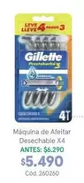 Gillette - Máquina de Afeitar Desechable