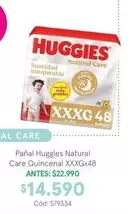 Huggies - Panal Natural Care Quincenal