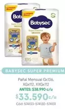 Babysec - pañal mensual GX136