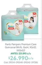 Pampers - Pants Premium Care Quincenal