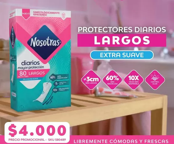 Nosotras - Protectores Diarios Largos