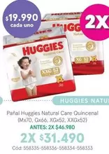 Huggies - Panal Natural Care Quincenal