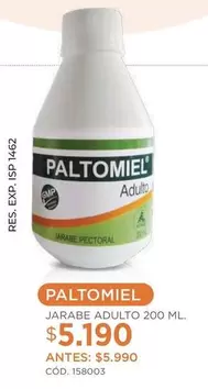 Paltomiel - Jarabe Adulto