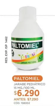 Paltomiel - Jarabe Pediátrico