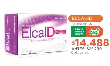 Club - Elcal-d 60 Cápsulas