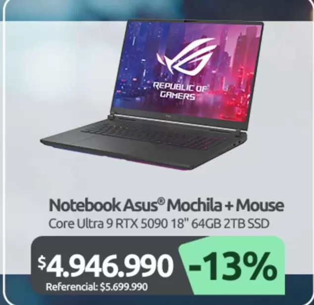 Asus - Notebook Mochila + Mouse