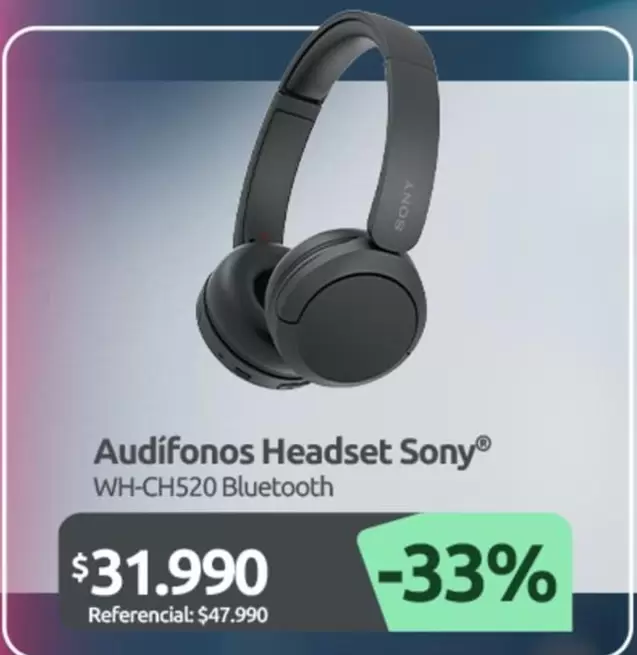 SONY - Audifonos Headset WH-CH520 Bluetooth