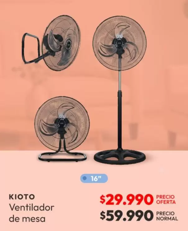 Kioto - Ventilador De Mesa