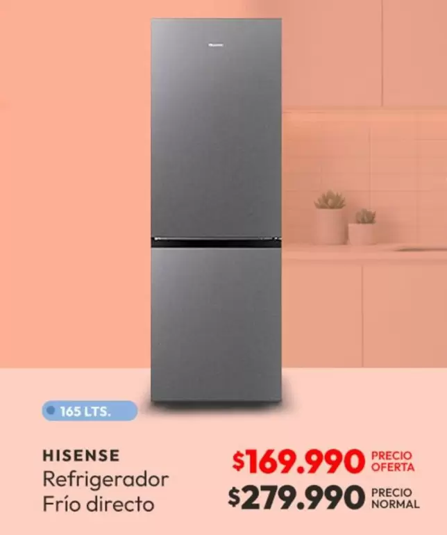 Hisense - Refrigerador Frio Directo