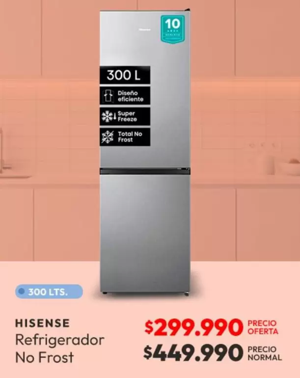 Hisense - Refrigerador No Frost