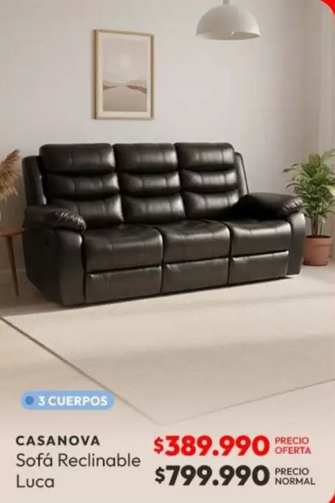 Sofá Reclinable Luca