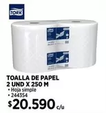 Tork - Toalla De Papel 2 Und X 250 M