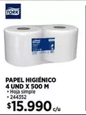 Tork - Papel Higienico 4 Und X 500 M