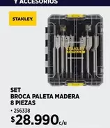 Stanley - Broca Paleta Madera 8 Piezas
