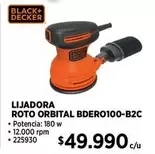 Black & Decker - Lijadora Roto Bder0100-B2C