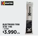 Krafter - Electrodo 7018 3/32 1 Kg