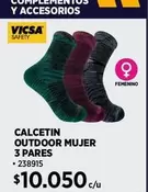 Safety - Calcetin Outdoor Mujer 3 Pares